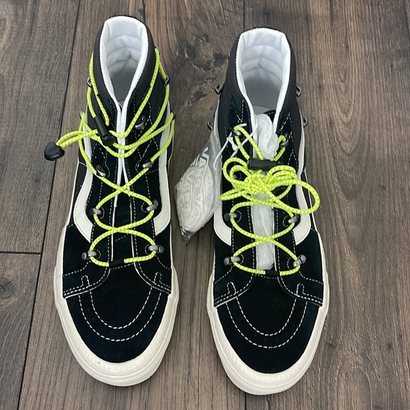 Vans Sk8-Hi Echo DX Hairy Suede Black Sneakers High-Top Shoes 2022 - Picture 4 of 6